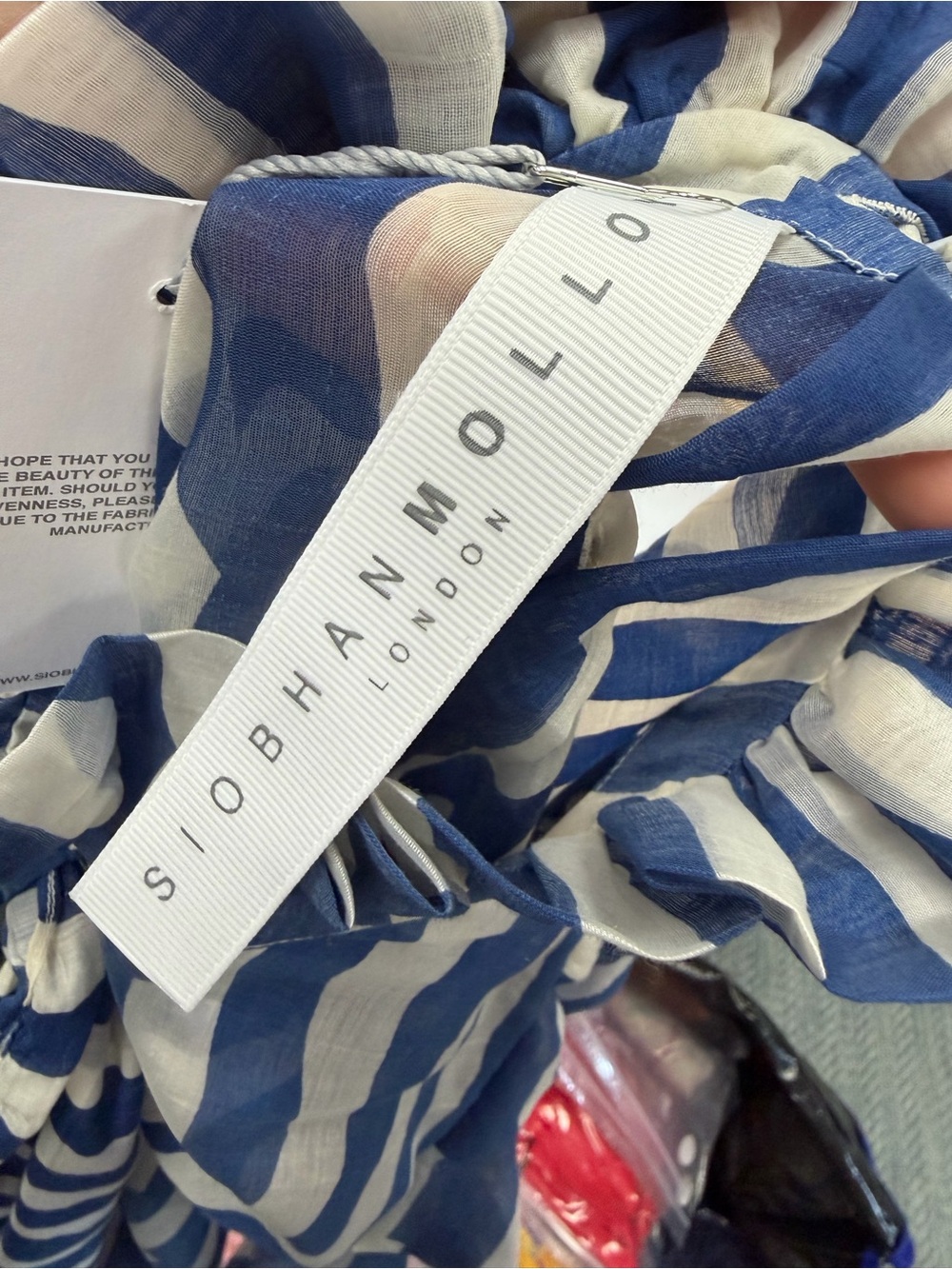S17 siobhanmolloy blue and white top - Picture 8 of 10
